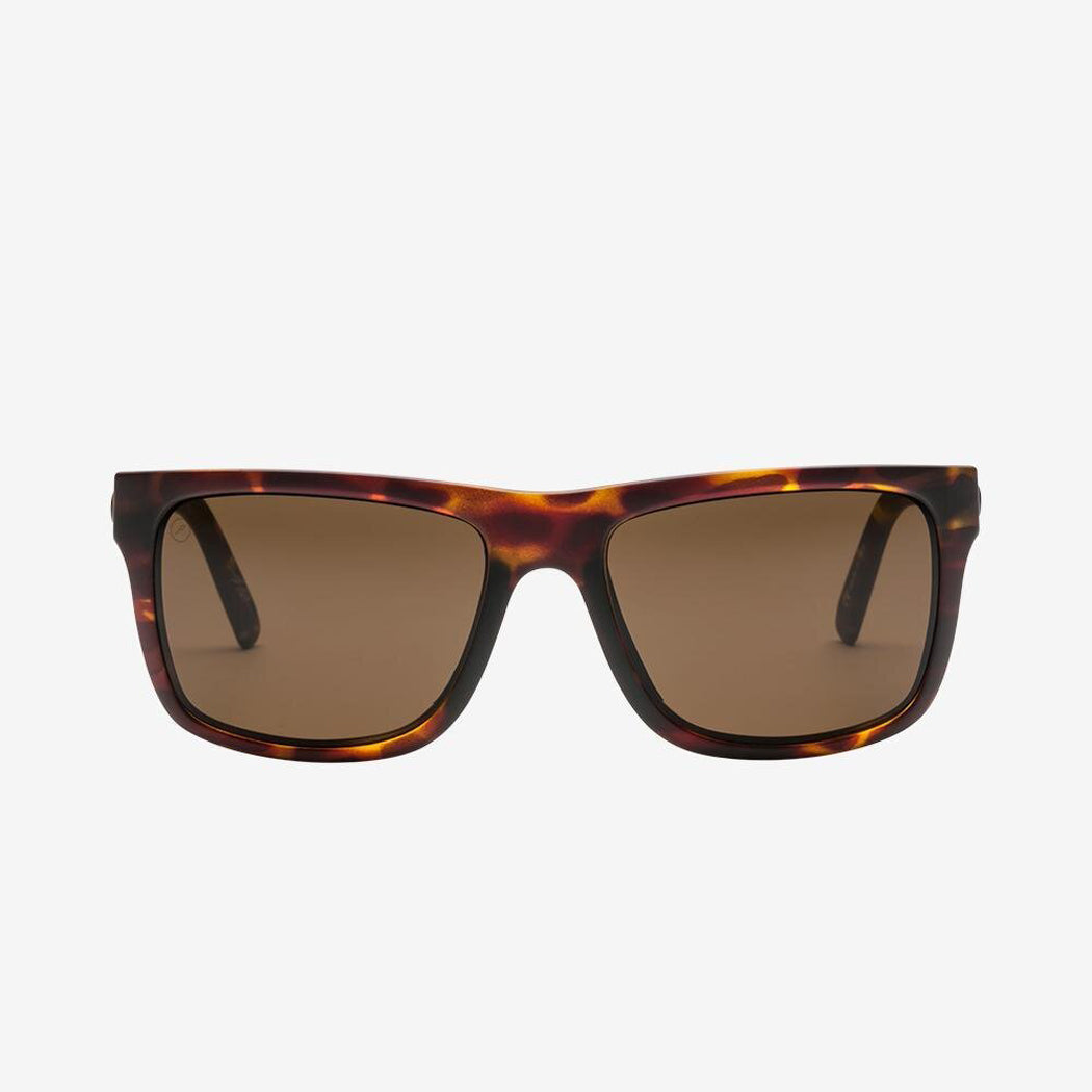 Electric Swingarm Sport Polarized Sunglasses Matte Tort Ohm-Bronze Square