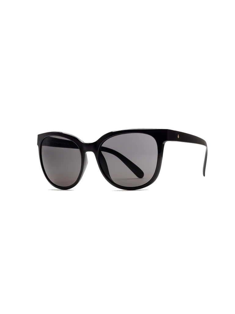Volcom Garden Sunglasses GlossBlack Gray Oversized