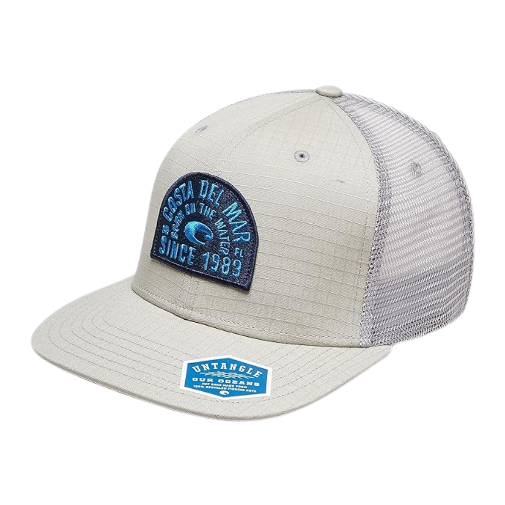 Costa Del Mar Flat Brim Hat Scope LtGray