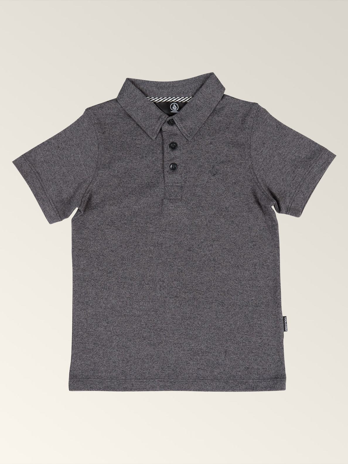 Volcom Wowzer Short Sleeve Kids Polo Shirt STH-Stealth 7