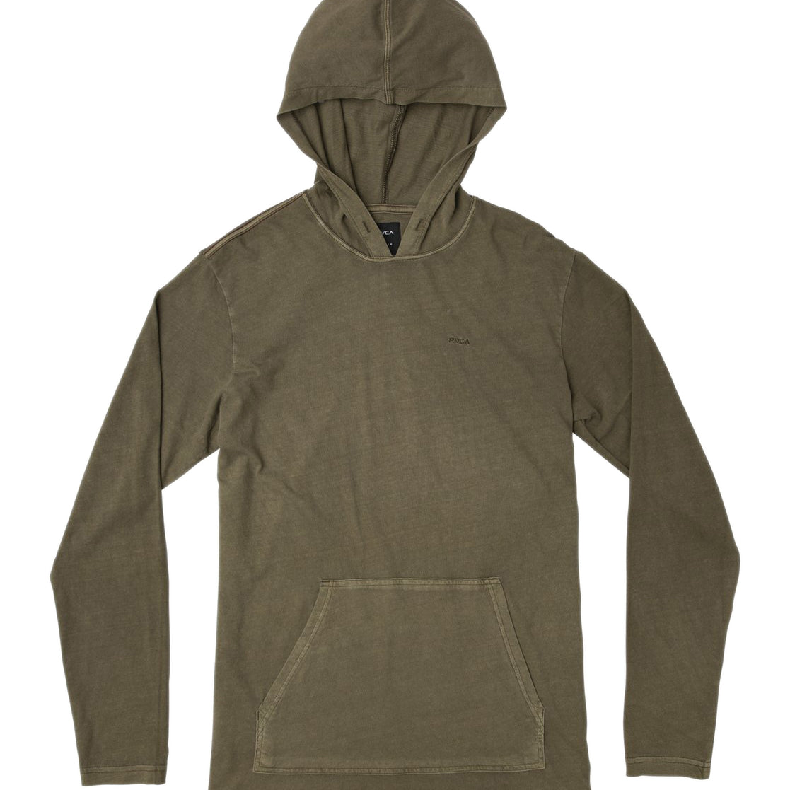 RVCA PTC Pigment Dyed Hoodie OLV-Olive S