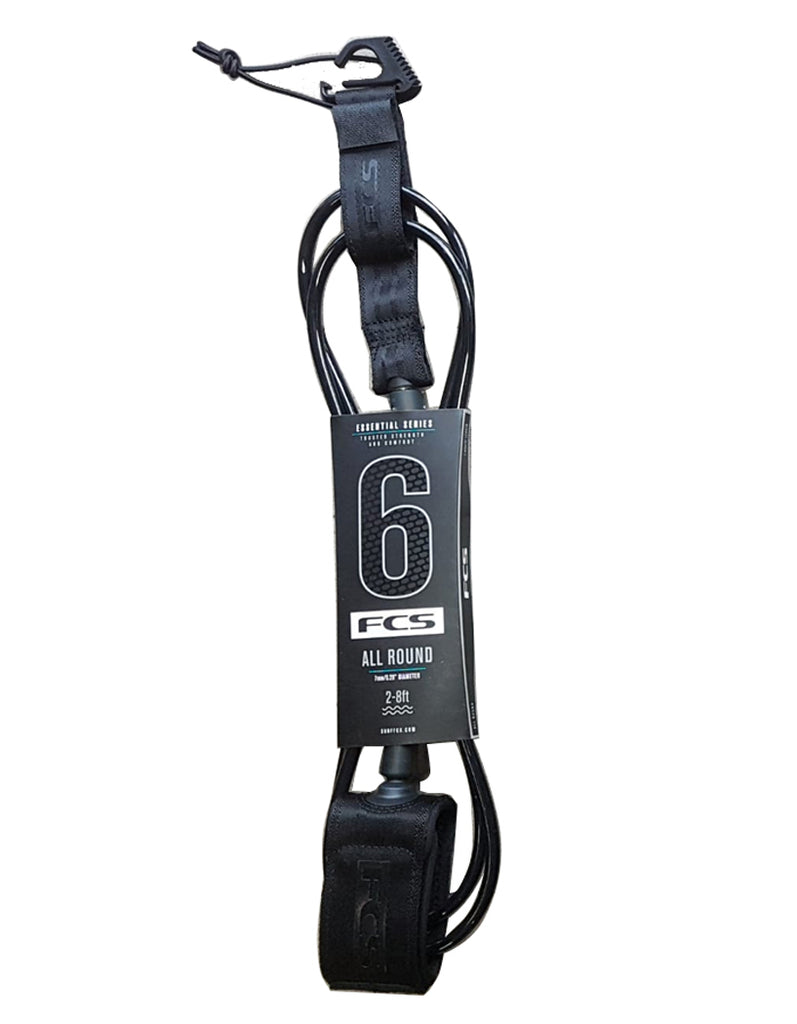 FCS Essential All Round Leash Black20 6ft0in