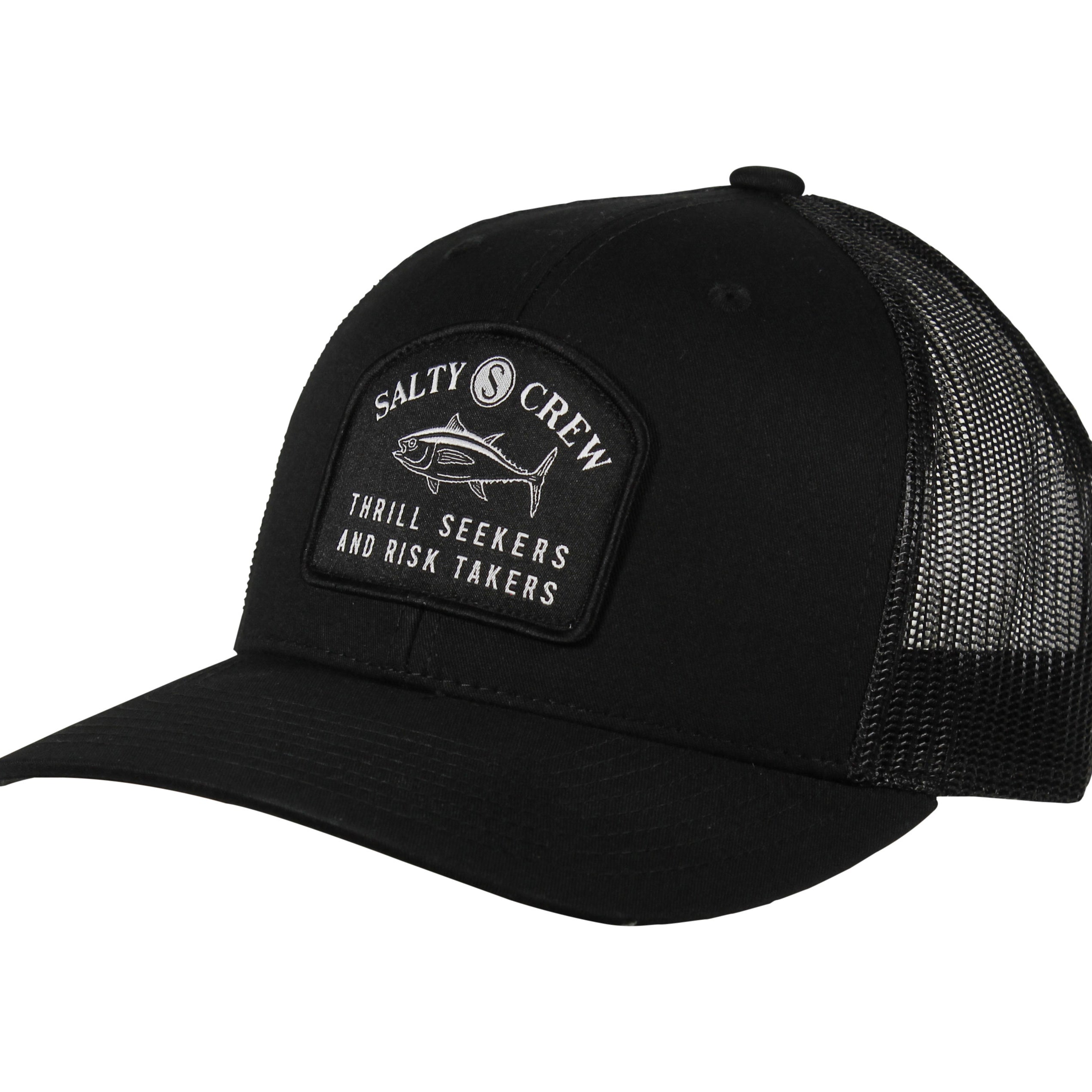 Salty Crew Fishmonger Retro Trucker Hat Black OS