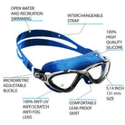 Cressi Planet Swimming Goggle Clear/Blue/Clear