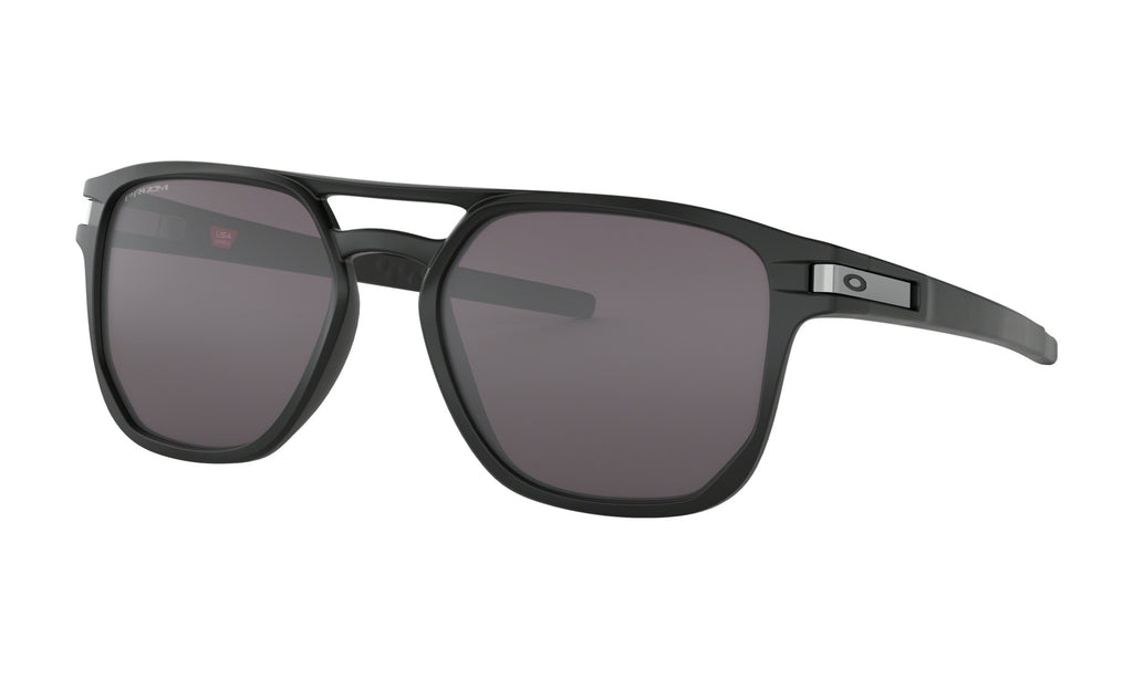 Oakley Latch Beta Sunglasses Matte Black Prizm Grey Square
