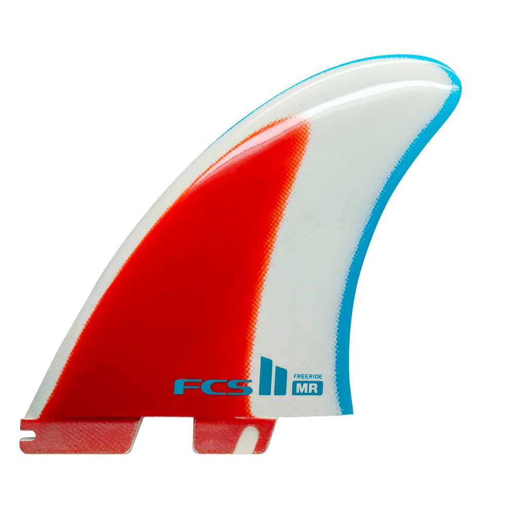 FCS 2 MR Freeride PG Twin-Fin Set Blue-Red-White