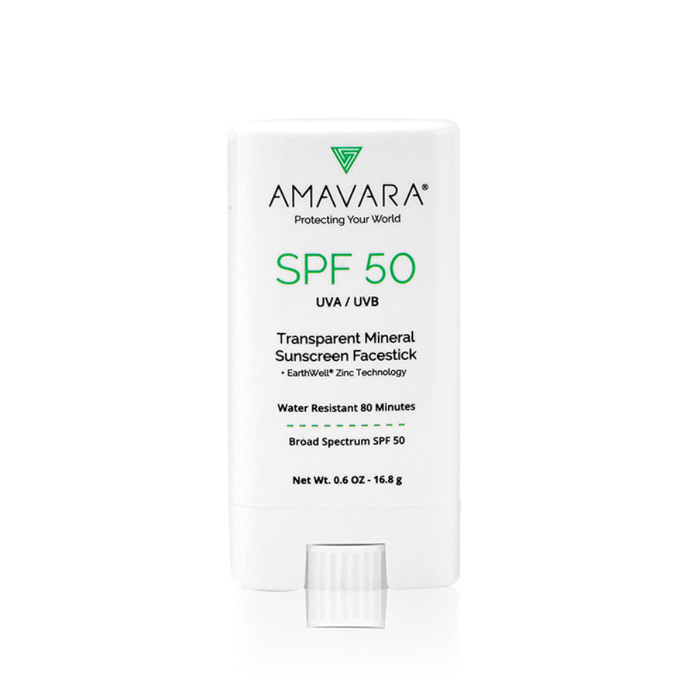 Amavara Sunscreen SPF 50 Facestick with Earthwell Zinc Technology 0.6oz