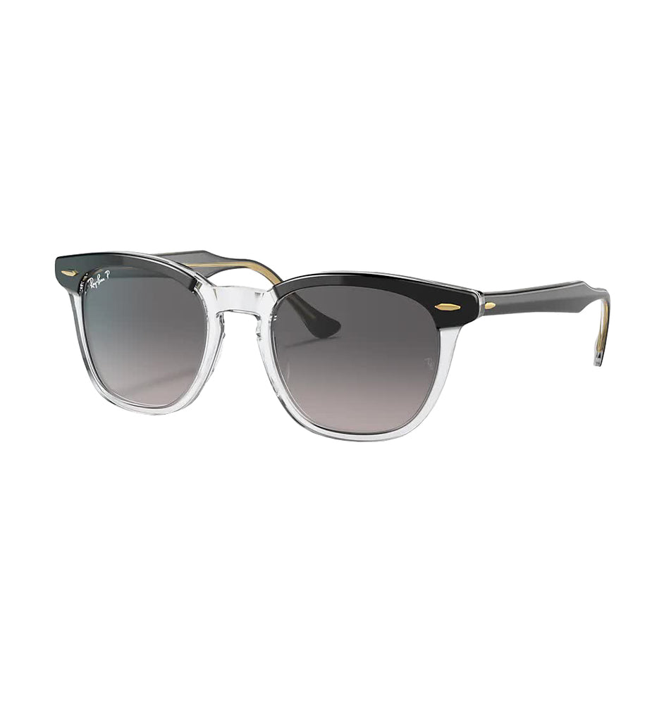 Ray Ban Hawkeye Polarized Sunglasses BlackTransparent GreyGradientPolar