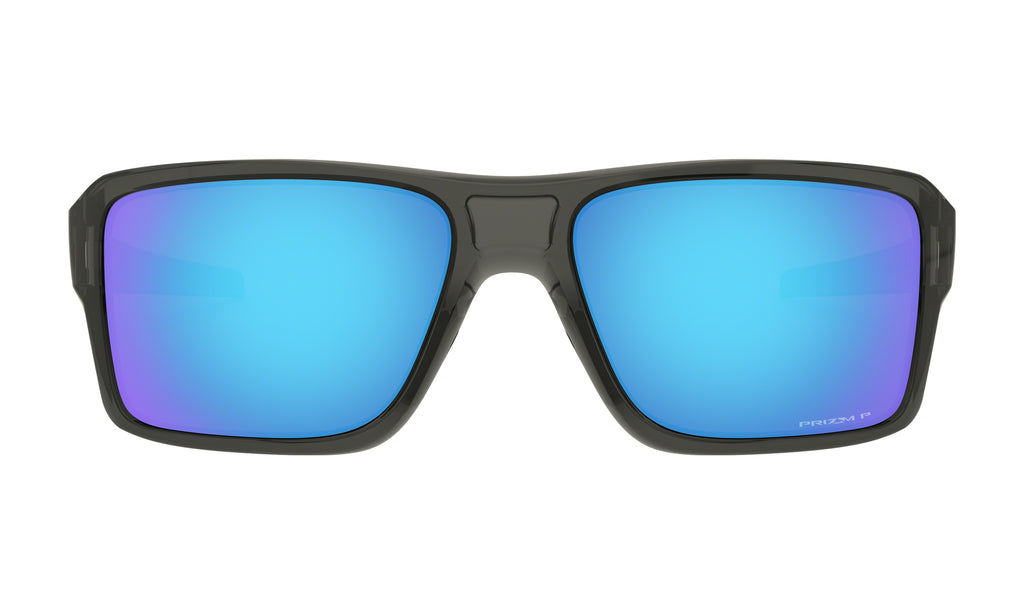 Oakley Double Edge Polarized Sunglasses Grey Smoke Prizm Sapphire Square