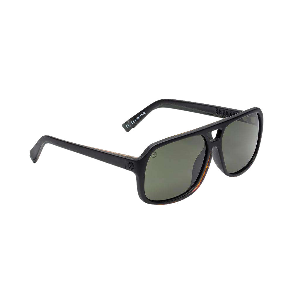 Electric Dude Polarized Sunglasses Matte Black Ohm Grey Oversized
