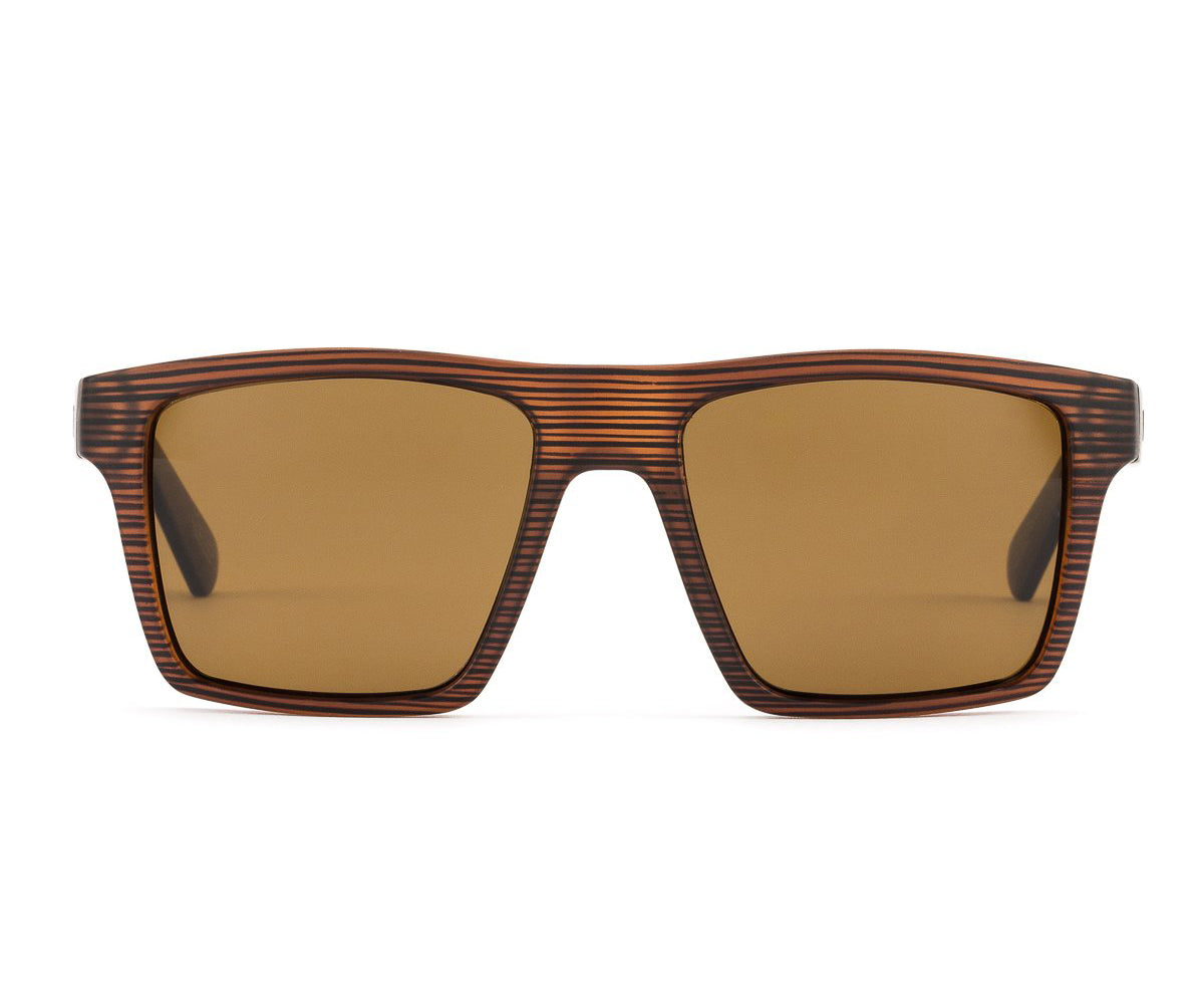 Otis Solid State Polarized Sunglasses WoodlandMatte/Brown Glass Square