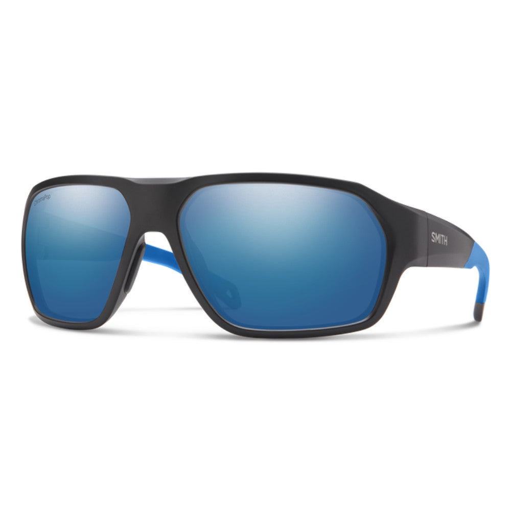 Smith Deckboss Polarized Sunglasses MatteBlackBlue BlueMirror
