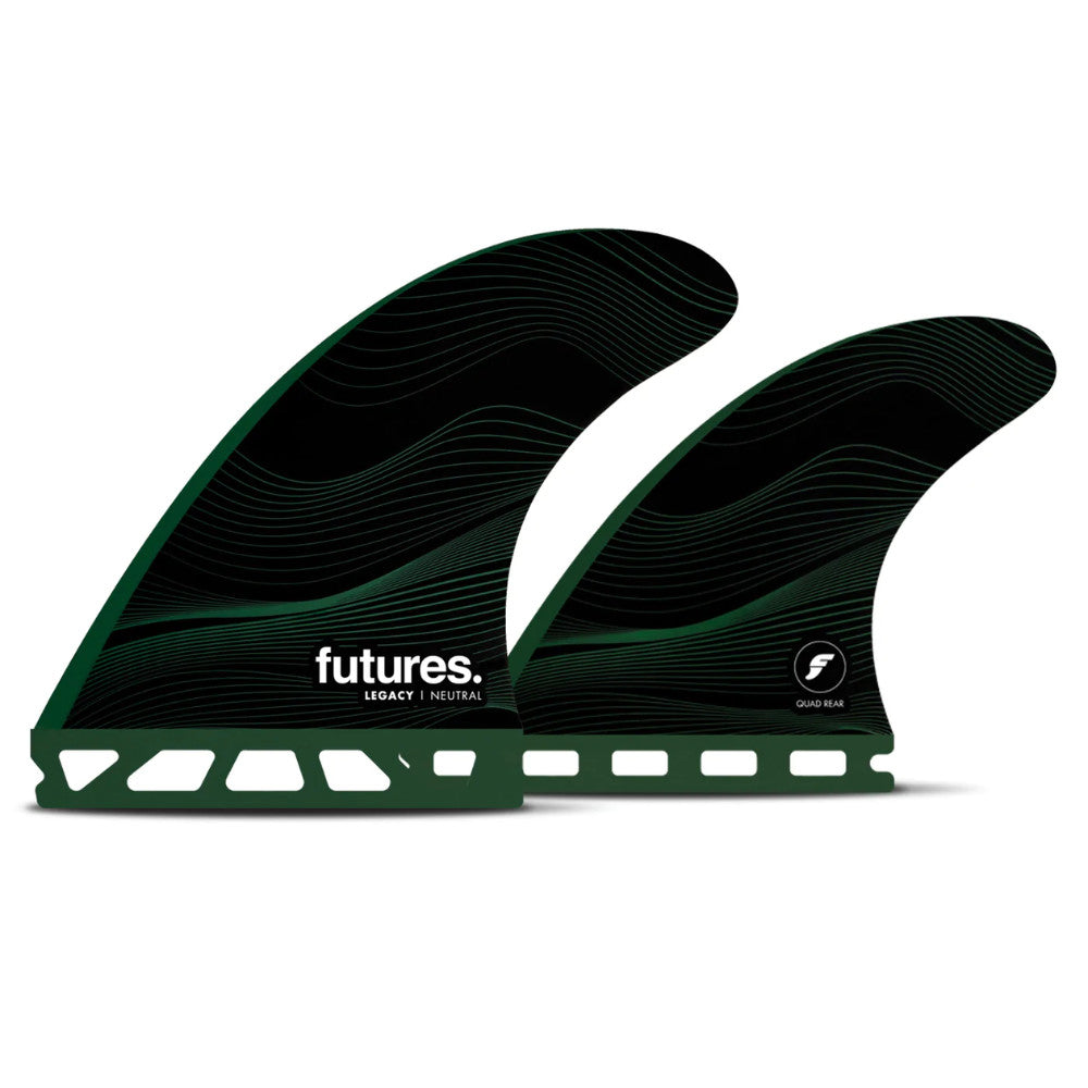 Futures Fins F8 Honeycomb Quad Fin Set Green L