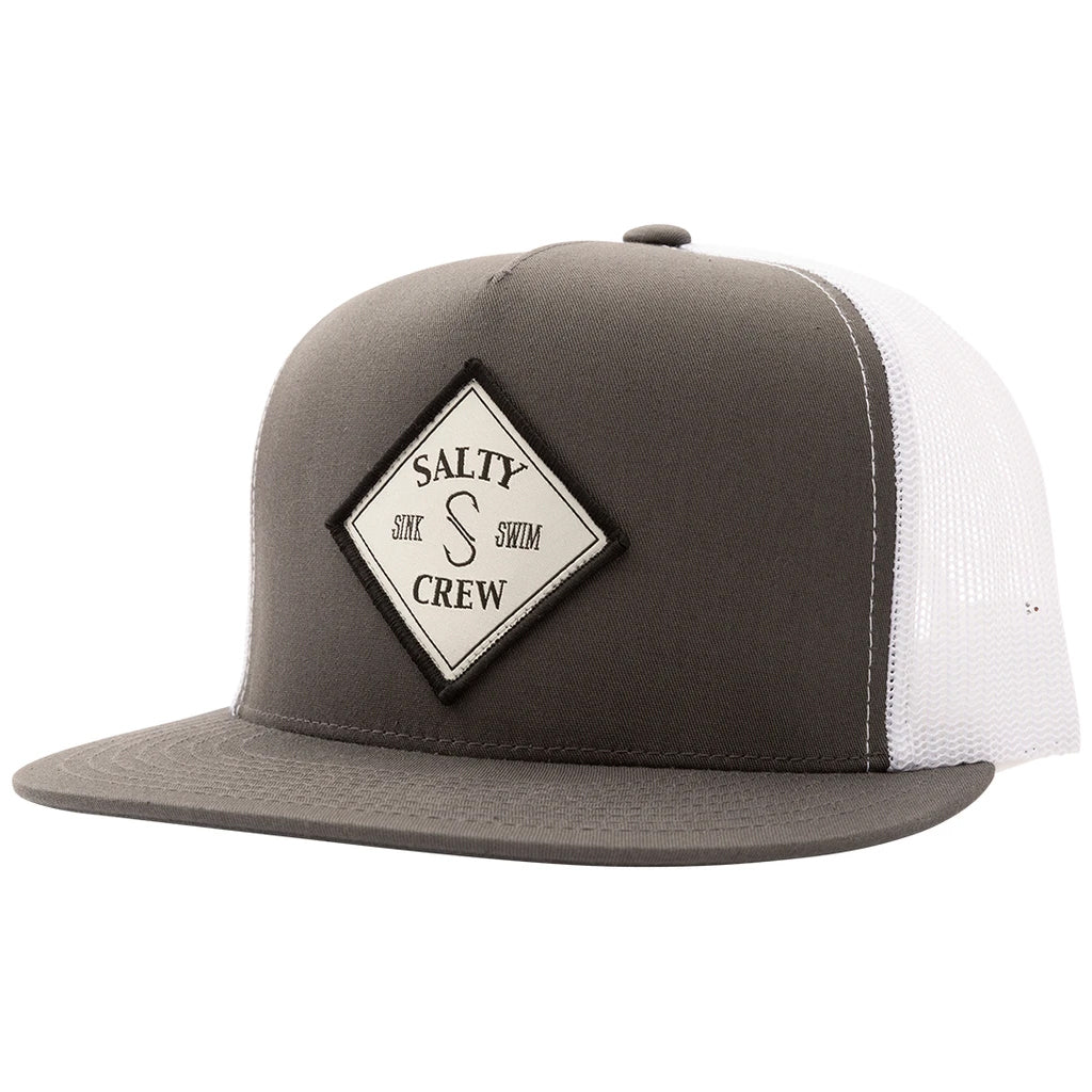 Salty Crew Tippet Trucker Hat Charcoal/White OS