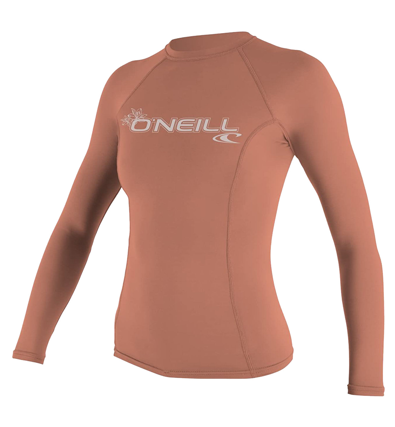 Oneill Women's Basic 50+ L/S Rashguard Light Grapefruit XL
