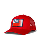 Salty Crew Freedom Flag Retro Trucker Hat Red