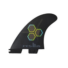 FCS 2 CI PC Tri-Fin Set Black L