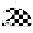 Ulu Lagoon Air Freshener Black White Checkerboard Wave