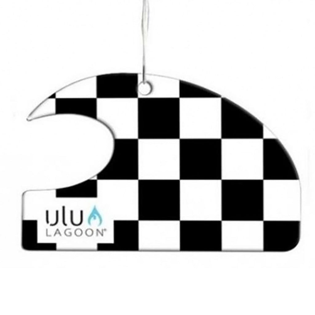 Ulu Lagoon Air Freshener Black White Checkerboard Wave