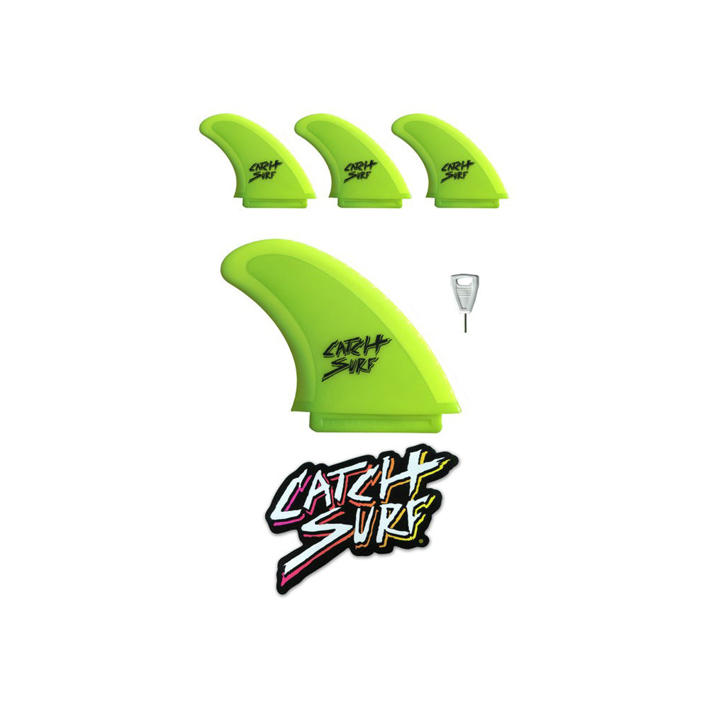 Catch Surf Hi-Performance Safety Edge Fins Quad-Fin Lime