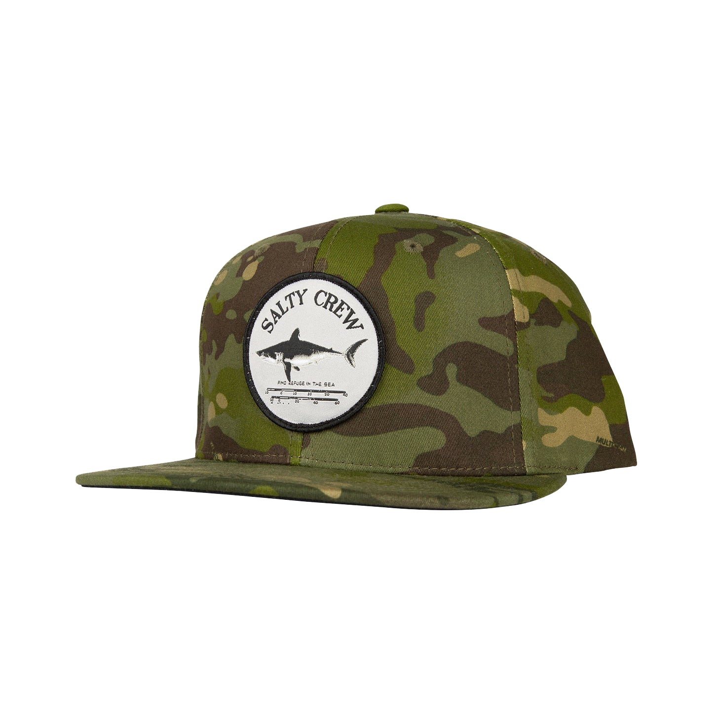 Salty Crew Bruce 6 Panel Hat MulticamGreen OS