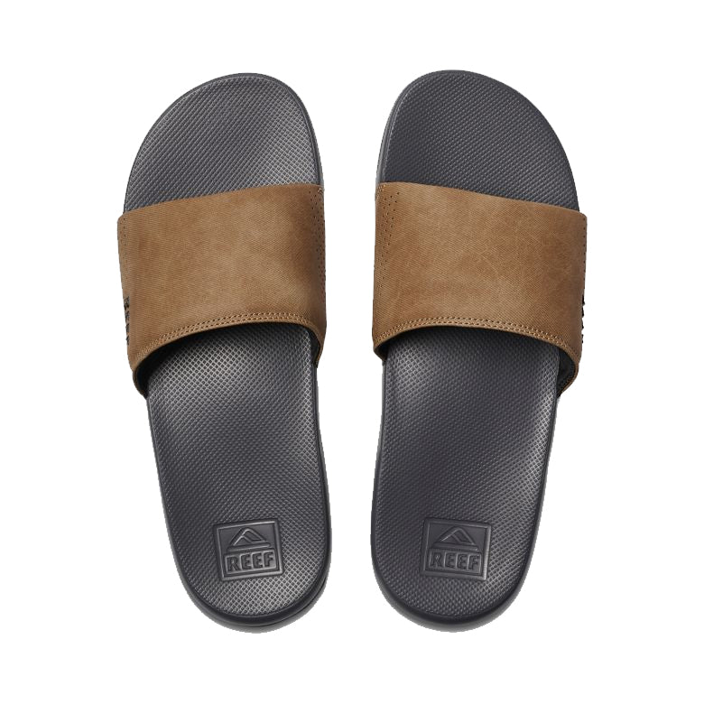 Reef One Slide Mens Sandal GTA-Grey-Tan 12