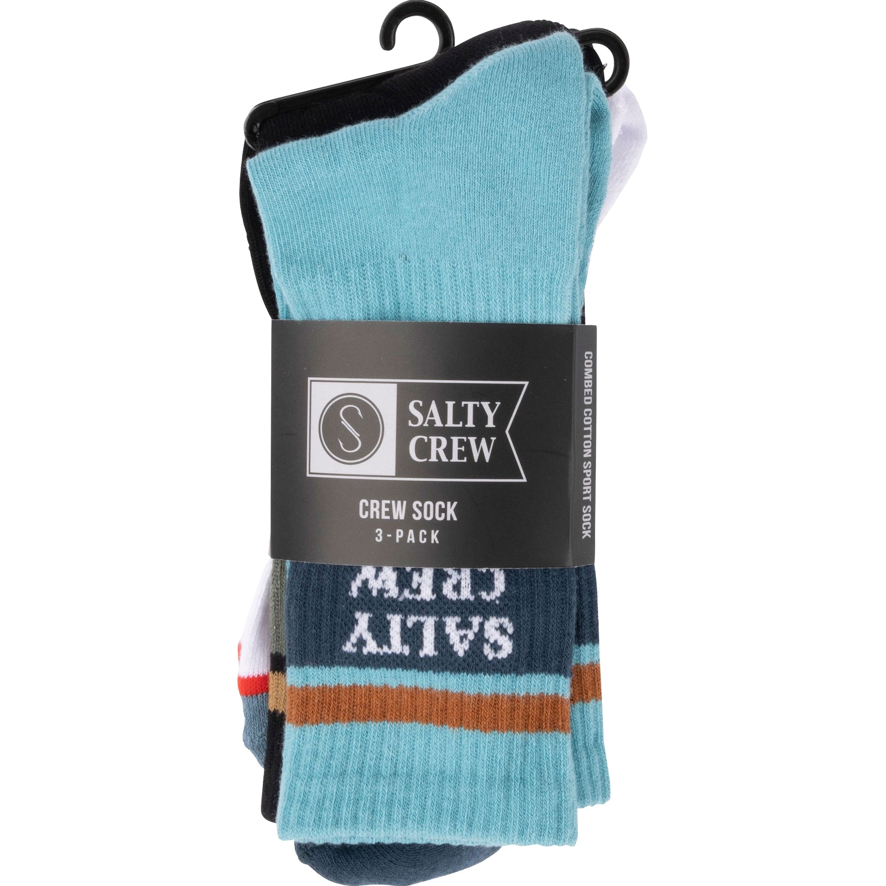 Saty Crew Beacons Sock 3 Pack Asst 7-11