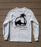 Island Water Sports Script L/S Tee White-Black M
