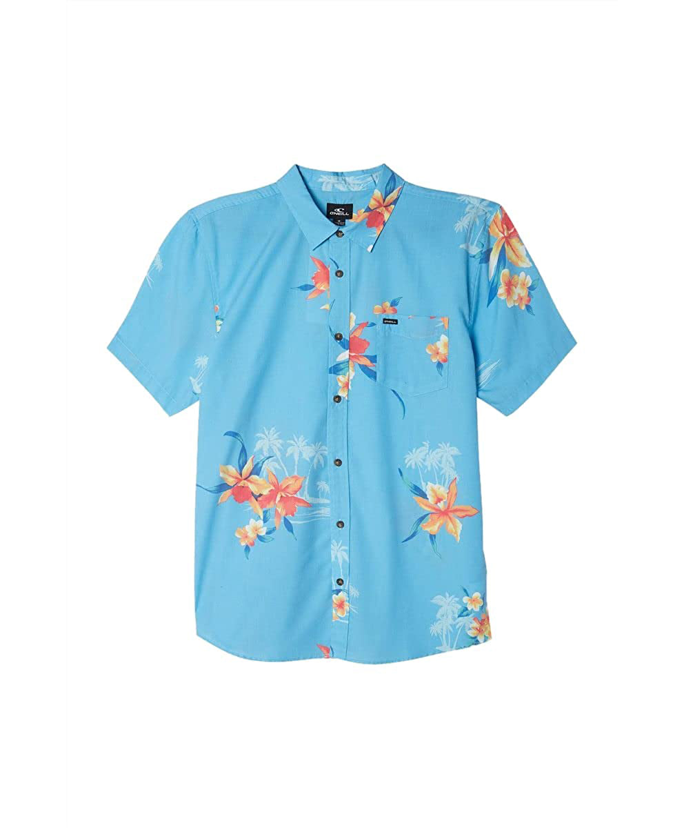 O'Neill Boy's Balian SS Woven Shirt HRZ XL