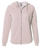 Independent Trading Co CA Wave Wash Zip Blank Hood Blush S