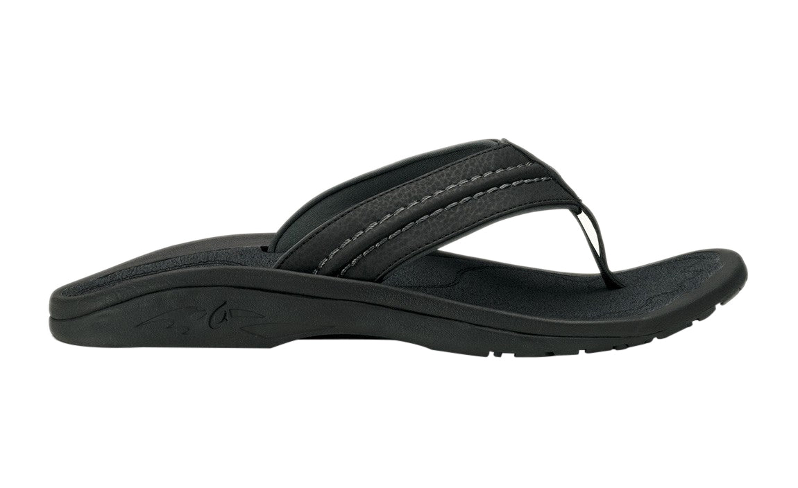 Olukai Hokua Mens Sandal 4042-Black-Dark Shadow 9