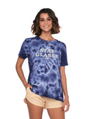 Salty Crew Stay Glassy Boyfriend Tee NavyTieDye S