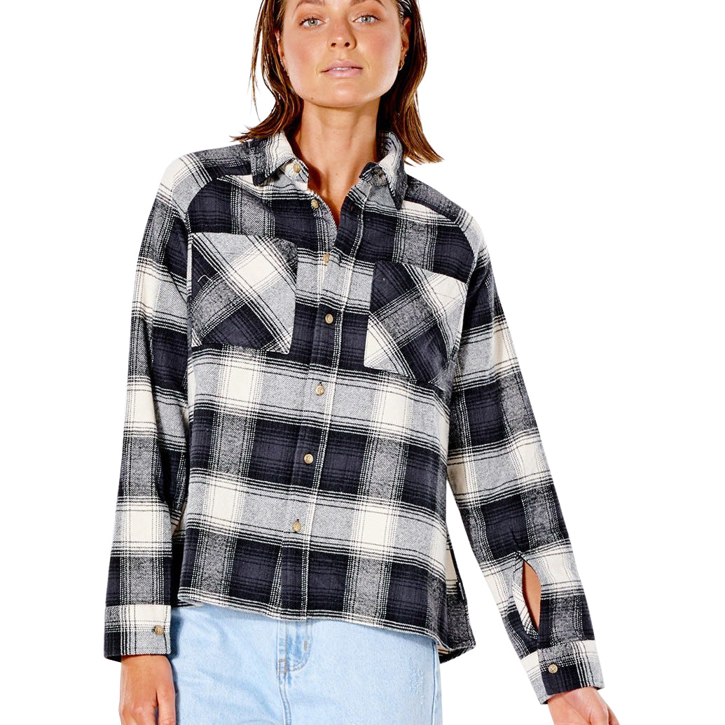 Rip Curl Count Flannel Shirt BLACK S