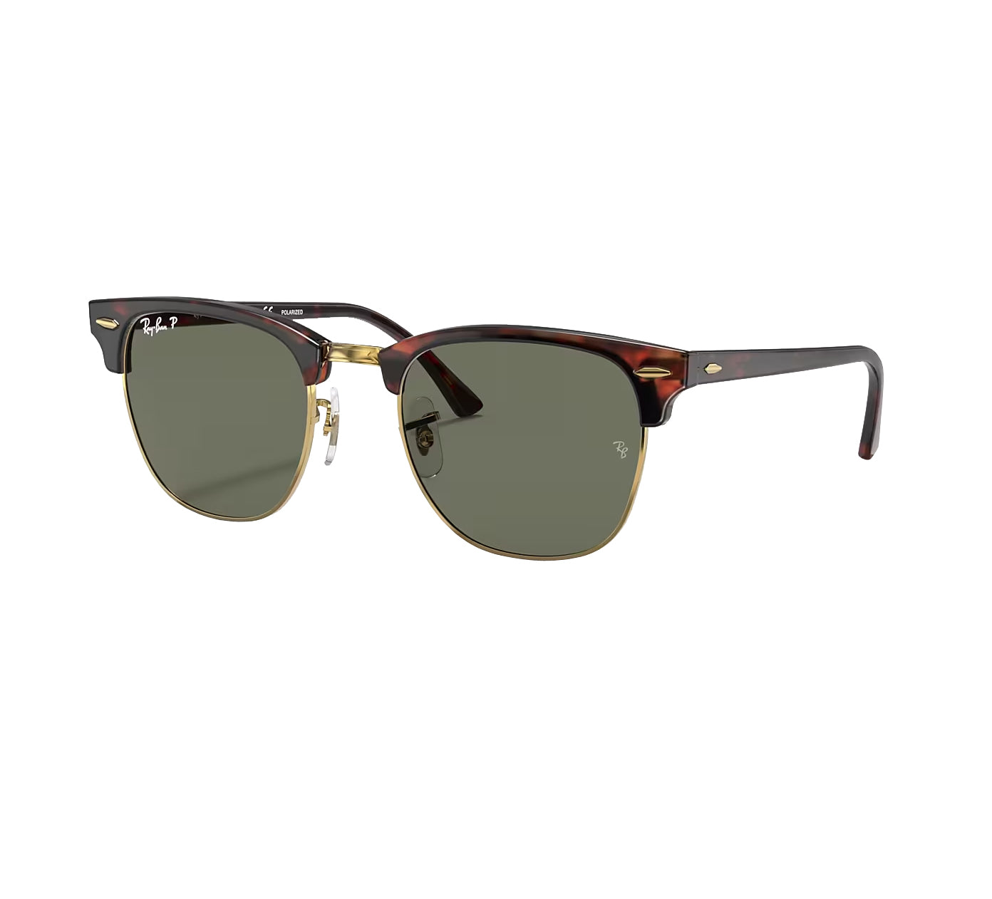 Ray Ban Clubmaster Sunglasses RedHavana G-15Green Rimless