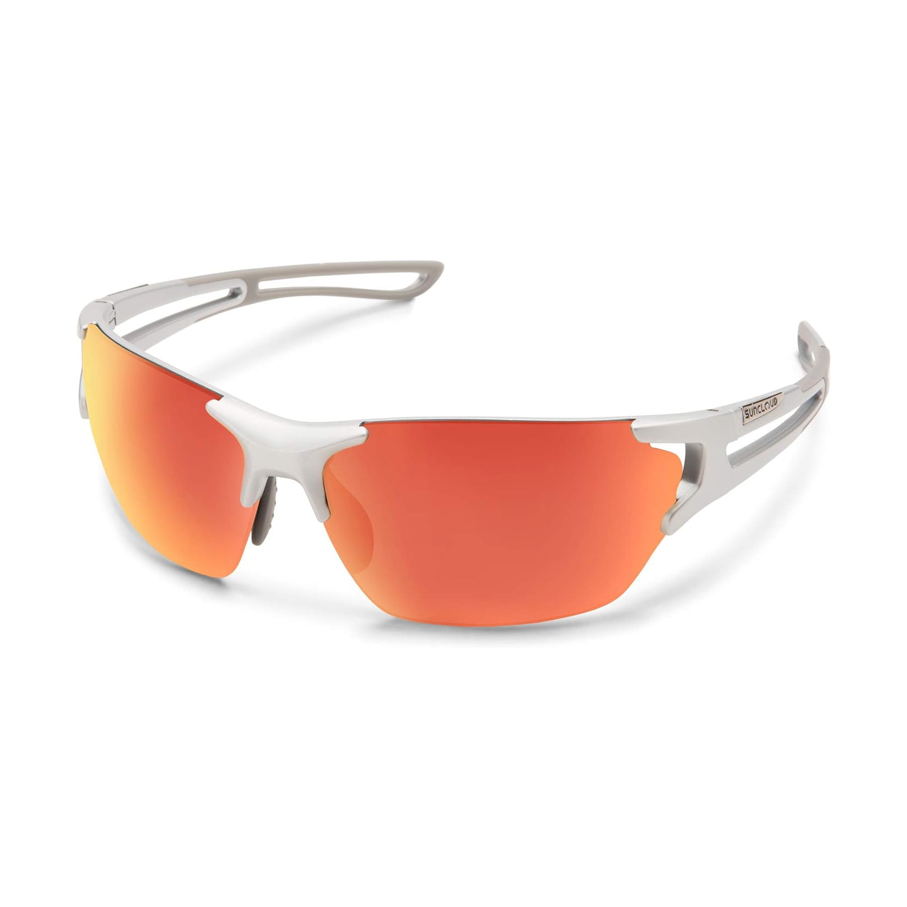 SunCloud Cutback Polarized Sunglasses Silver RedMirror