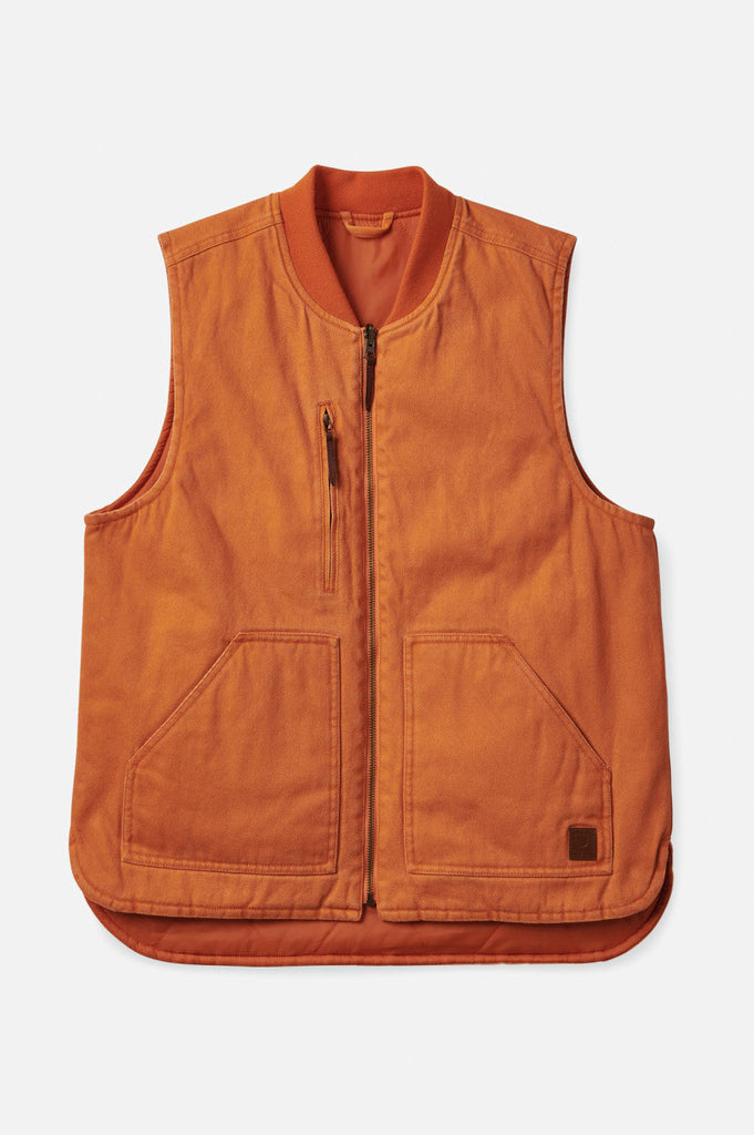 Abraham Reversible Vest - Burnt Orange.