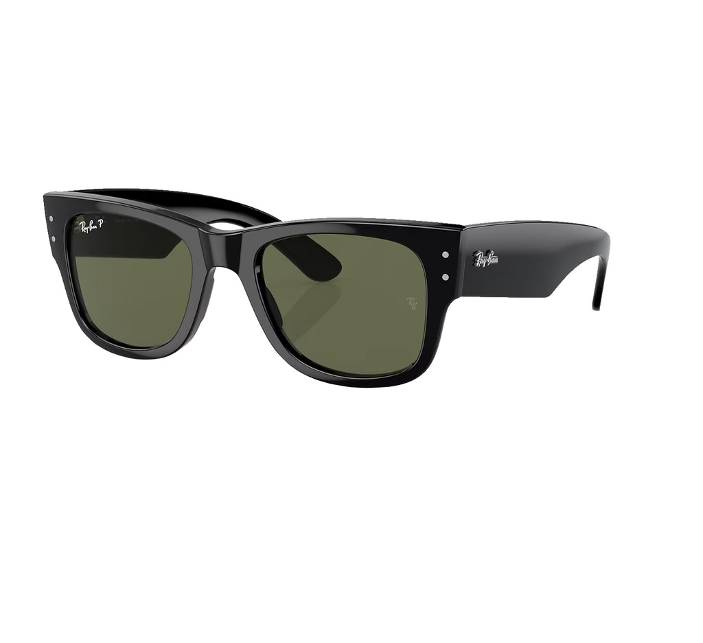 Ray Ban Mega Wayfare Polarized Sunglasses Black Green