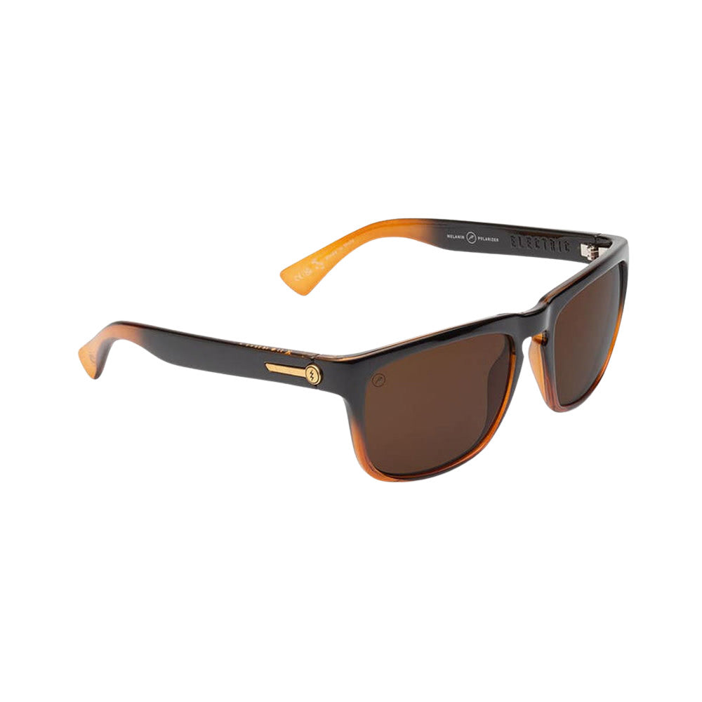 Electric Knoxville XL Polarized Sunglasses BlackAmber Bronze Square