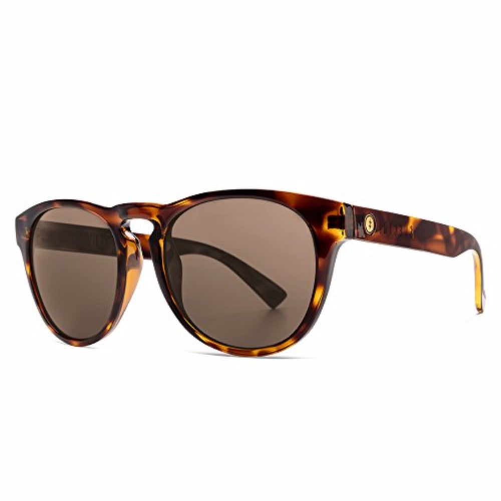 Electric Nashville XL Polarized Sunglasses Gloss-Tort Ohm-Bronze Round
