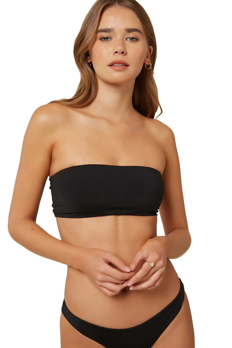 O'Neill Saltwater Solids Bandeau Top Black S