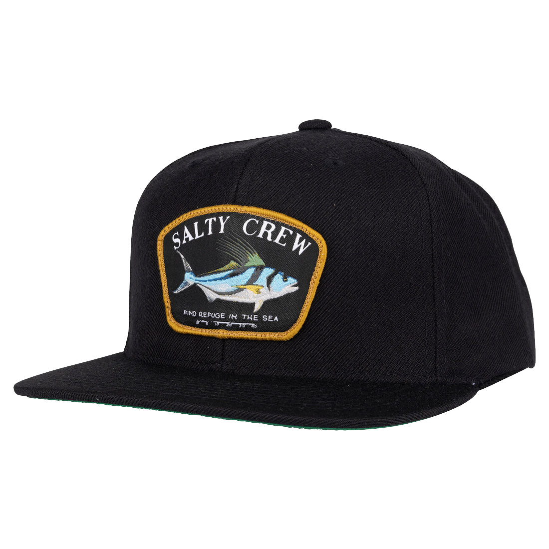 Salty Crew Rooster 6 Panel Hat Black OS
