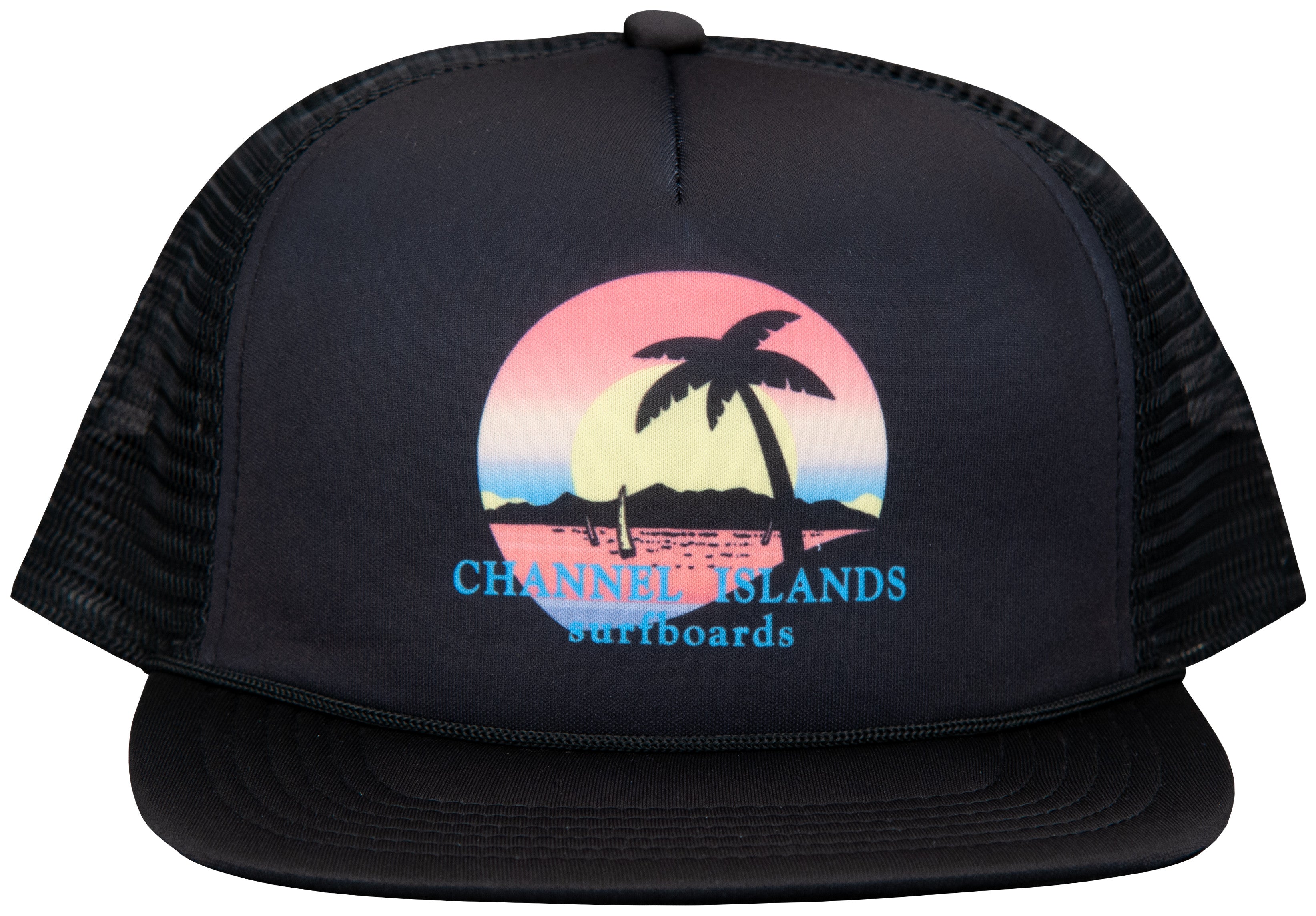 Channel Islands Surfboards Island Shadows Trucker Hat 001-Black One Size