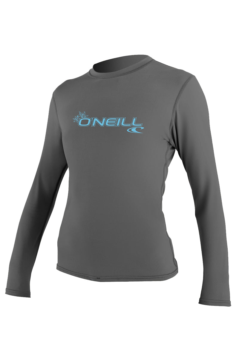 O'Neill Womens Basic UPF50 LS Sun Shirt Graphite XL