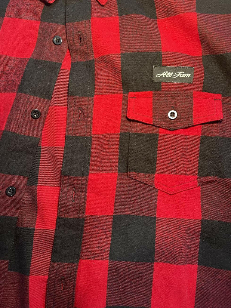 Womens Long Sleeve Red Flannel.
