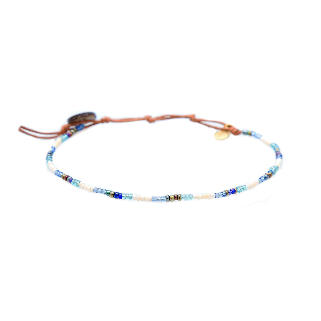 Deep Dive Beaded Anklet.