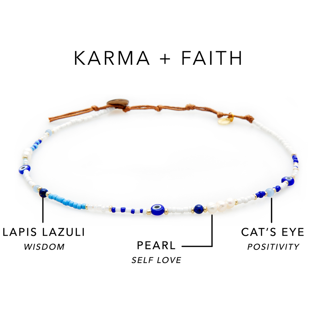 Karma + Faith Evil Eye Necklace.