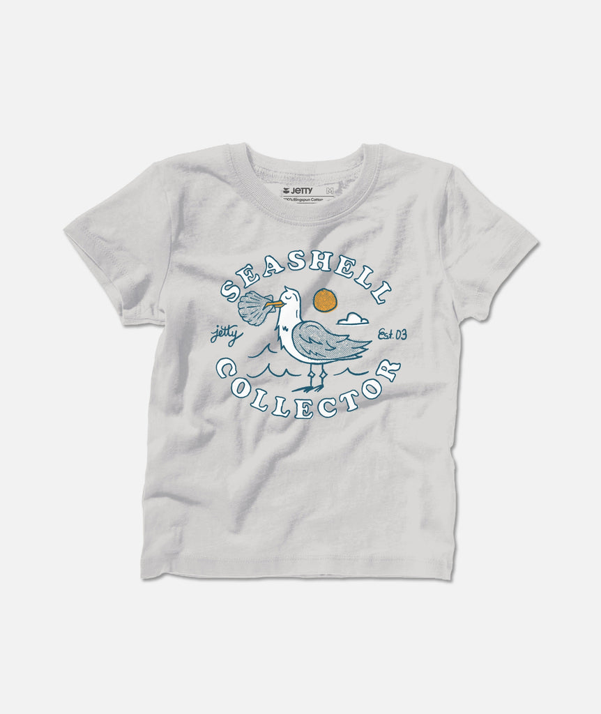 Tot Shell Collector Tee - Silver.