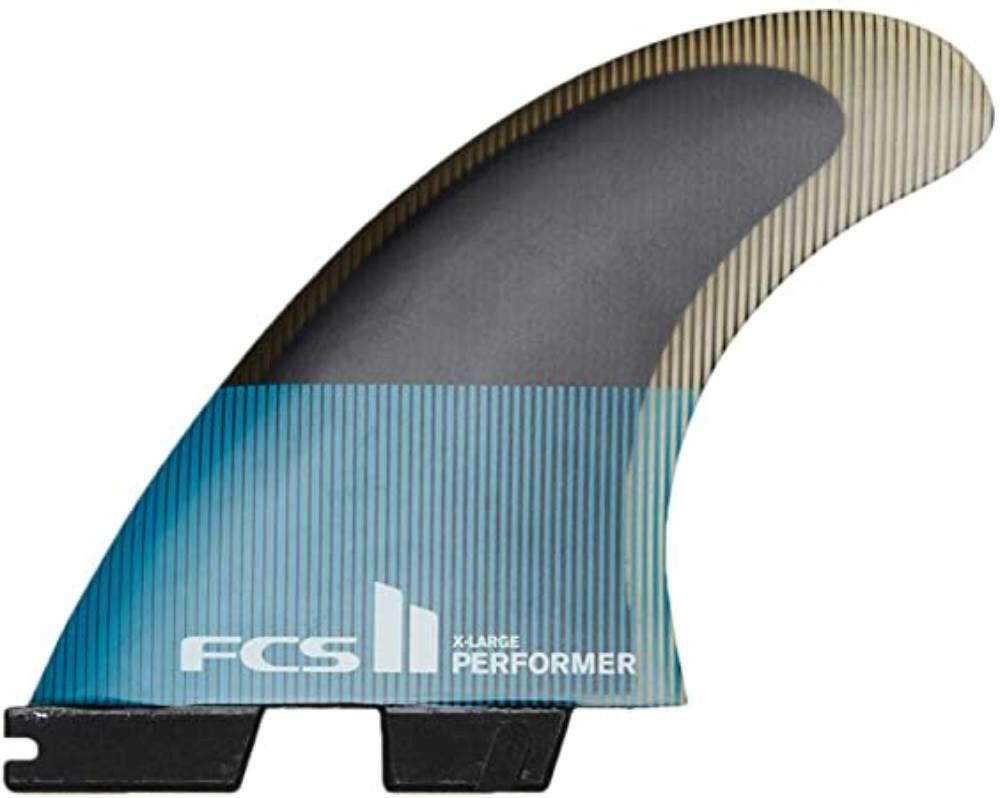 FCS 2 Performer PC Carbon Tri-Fin Set Black-Teal M