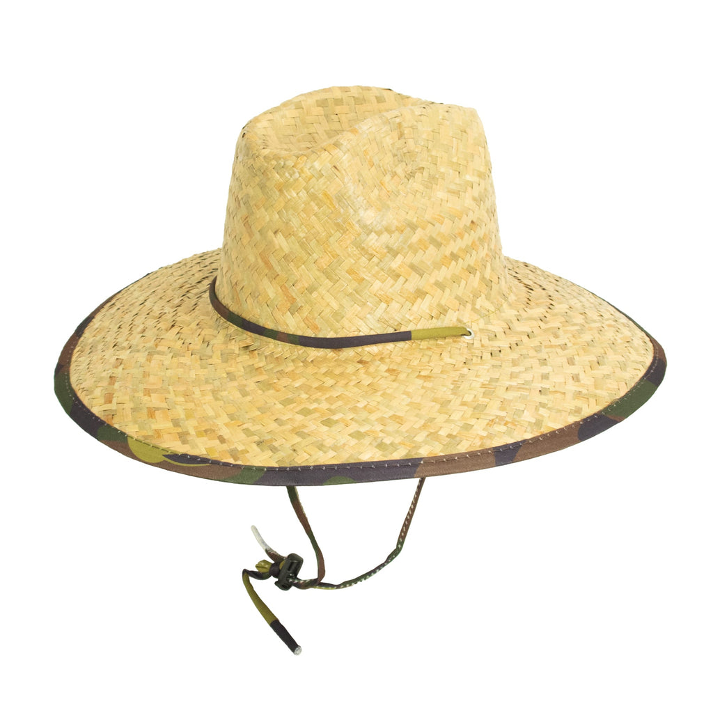 Peter Grim Camo Underbrim Straw Hat