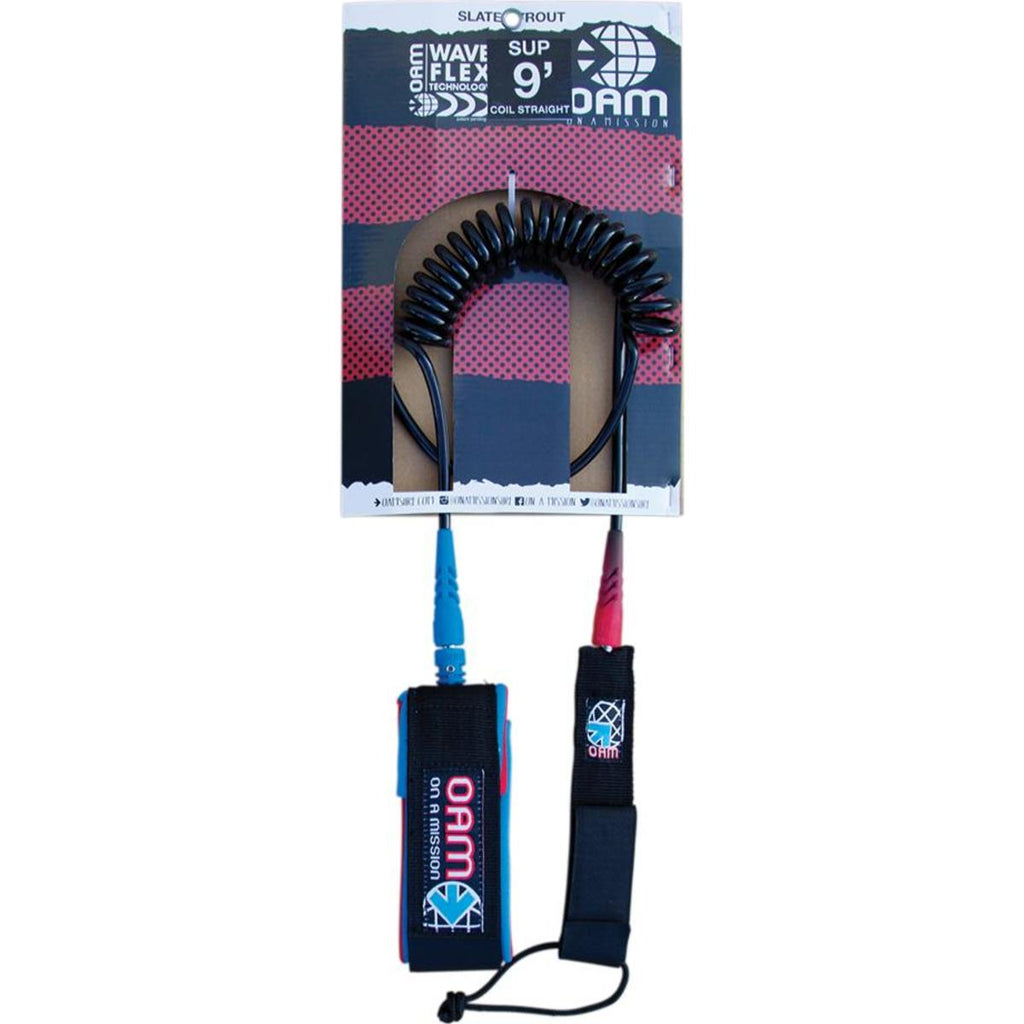 9' Straight Coil SUP Leash.